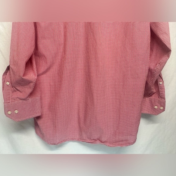 🇺🇸Tommy Hilfiger Ithaca Red & White regular fit button up dress shirt sz … - Picture 4 of 10